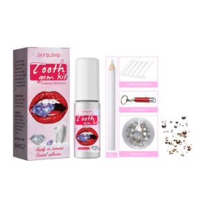 Tooth Gem Kit with Crystal Dental Gems for Easy DIY Application and Removal