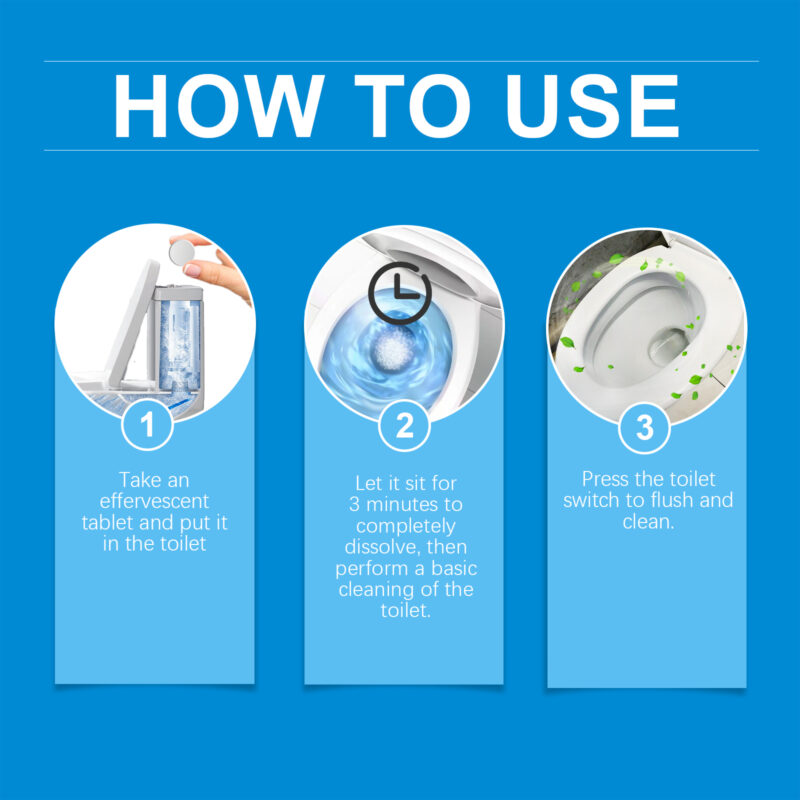 Toilet Cleaning Effervescent Tablets – Easy Descaling, Deodorizing Daily Care - Image 6