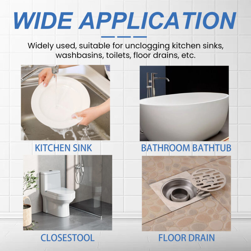 Pipe Cleaner Drain Unclogger & Natural Deodorizer for Kitchen Bathroom - Image 3