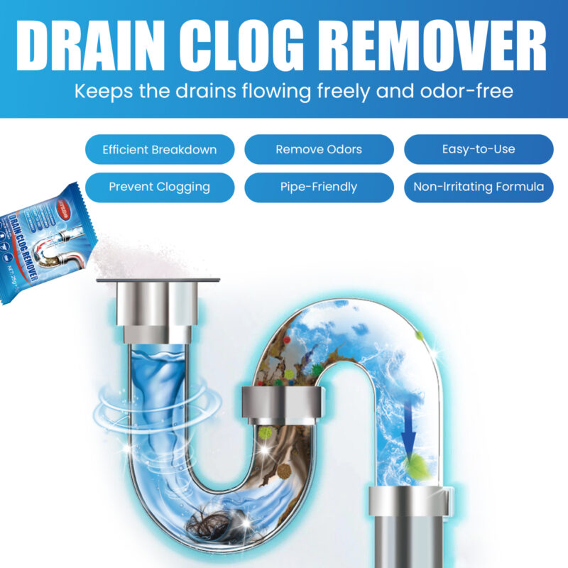 Natural Drain Cleaner Powder for Toilet & Kitchen - Deodorizing Pipe Maintenance - Image 4