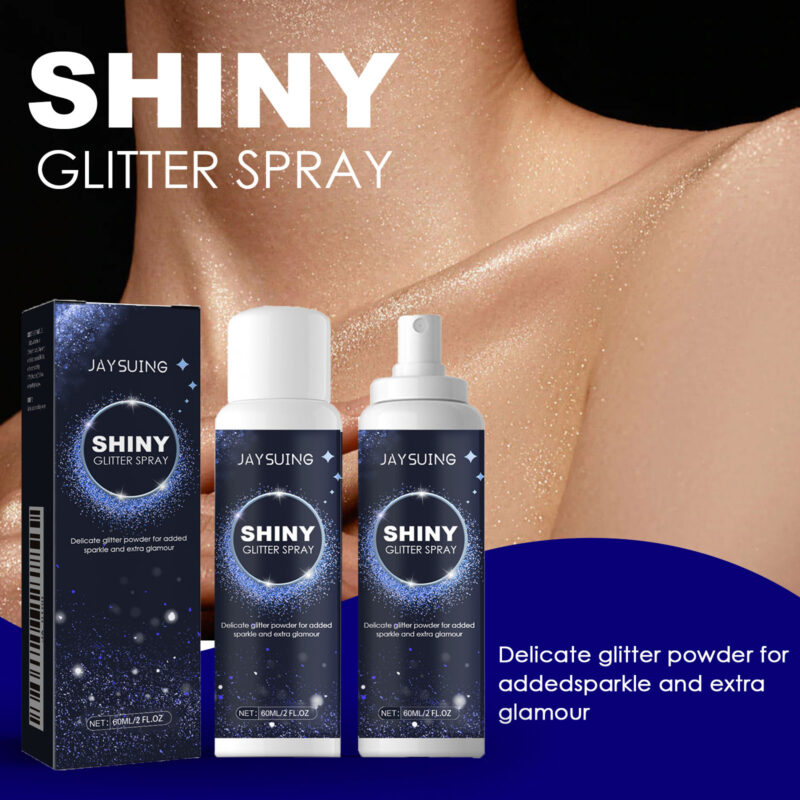 Glitter Spray for Hair & Collarbone - Natural Shine for Parties - Image 2