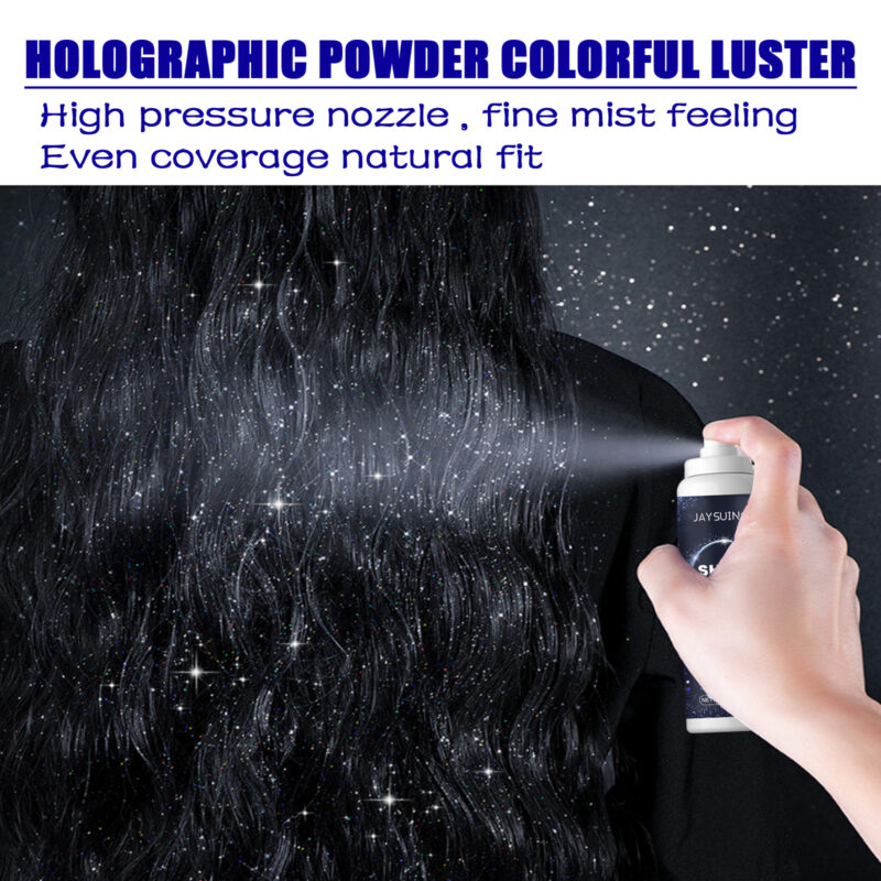 Glitter Spray for Hair & Collarbone - Natural Shine for Parties - Image 3