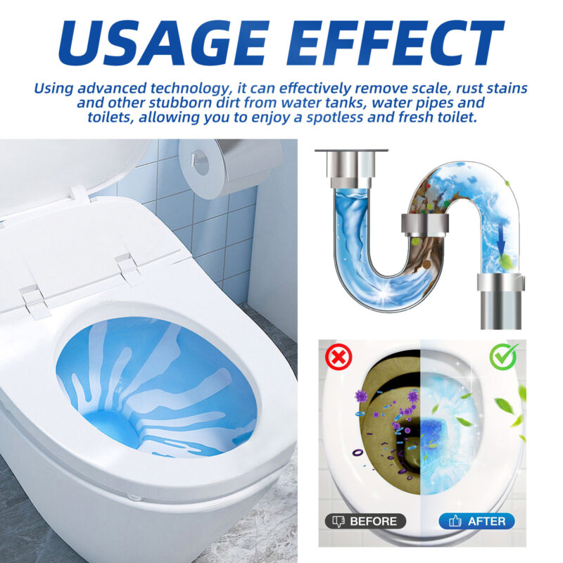 Automatic Toilet Cleaning Block with Descaling & Deodorizing Action - Image 3