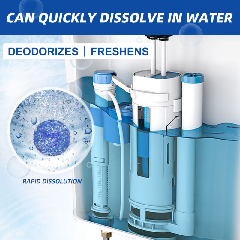 Automatic Toilet Cleaning Block with Descaling & Deodorizing Action - Image 4
