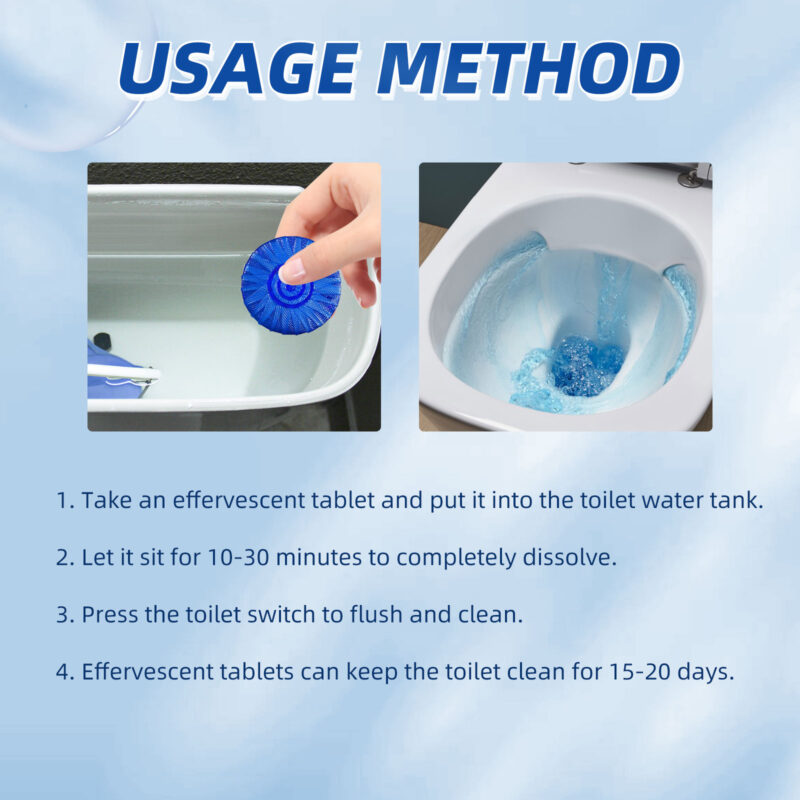 Automatic Toilet Cleaning Block with Descaling & Deodorizing Action - Image 6