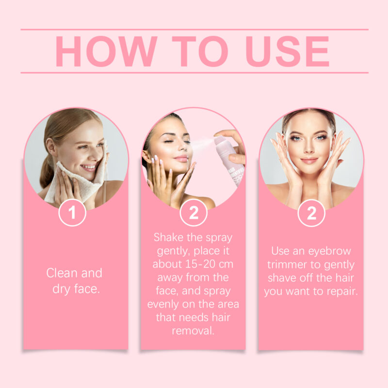 Gentle Facial Hair Removal Spray: Softens Hair and Cleanses Skin - Image 6