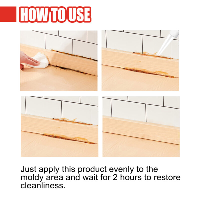 Household Mold Removal Gel (100ml) - Kitchen & Bathroom Cleaner with Lemon Extract - Image 6