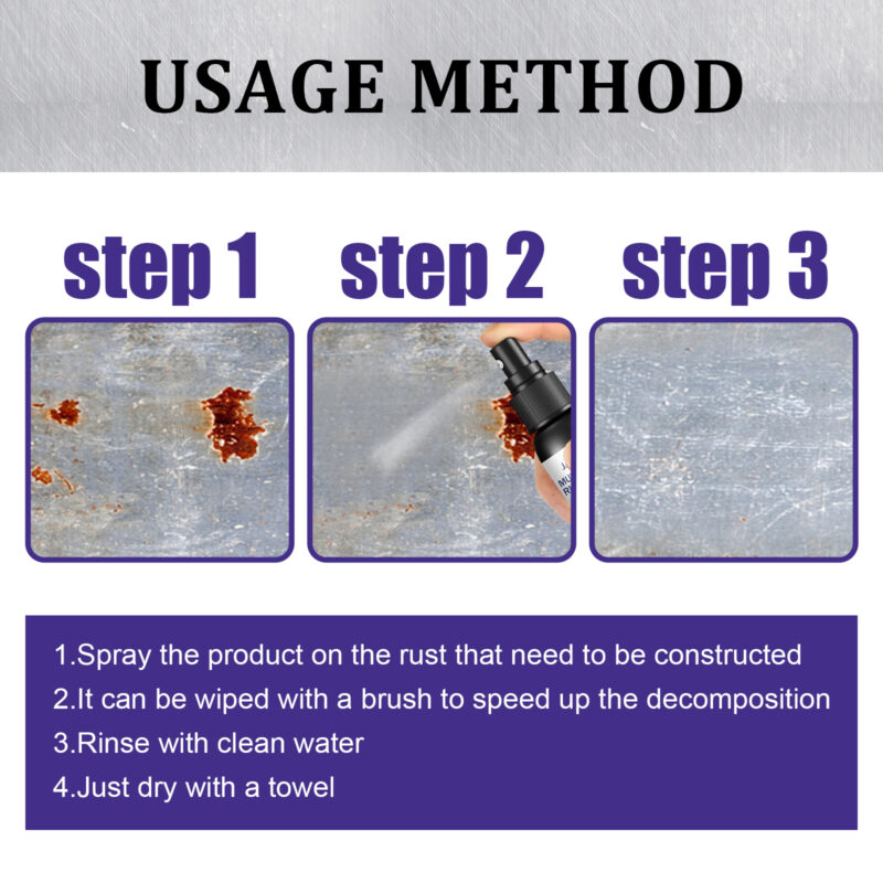 Metal Rust Remover for Cars & Stainless Steel - 50ml Polishing Agent - Image 6