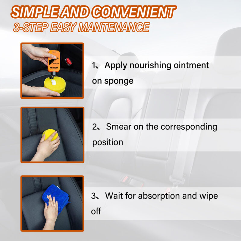 Leather Maintenance Wax for Furniture, Car Interiors & Plastic Surfaces - Image 6