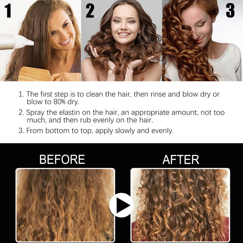 Hair Styling Spray (30ml) - Moisturizing & Refreshing Water-Based Gel - Image 6