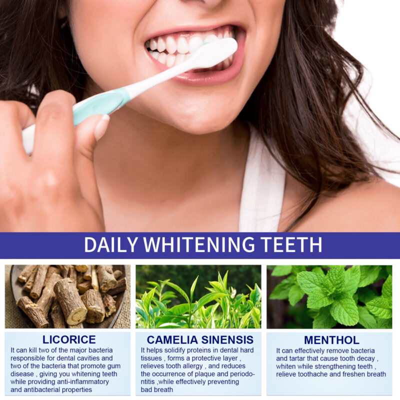 Whitening Foam Toothpaste for Fresh Breath & Tartar Care - Travel-Friendly - Image 5