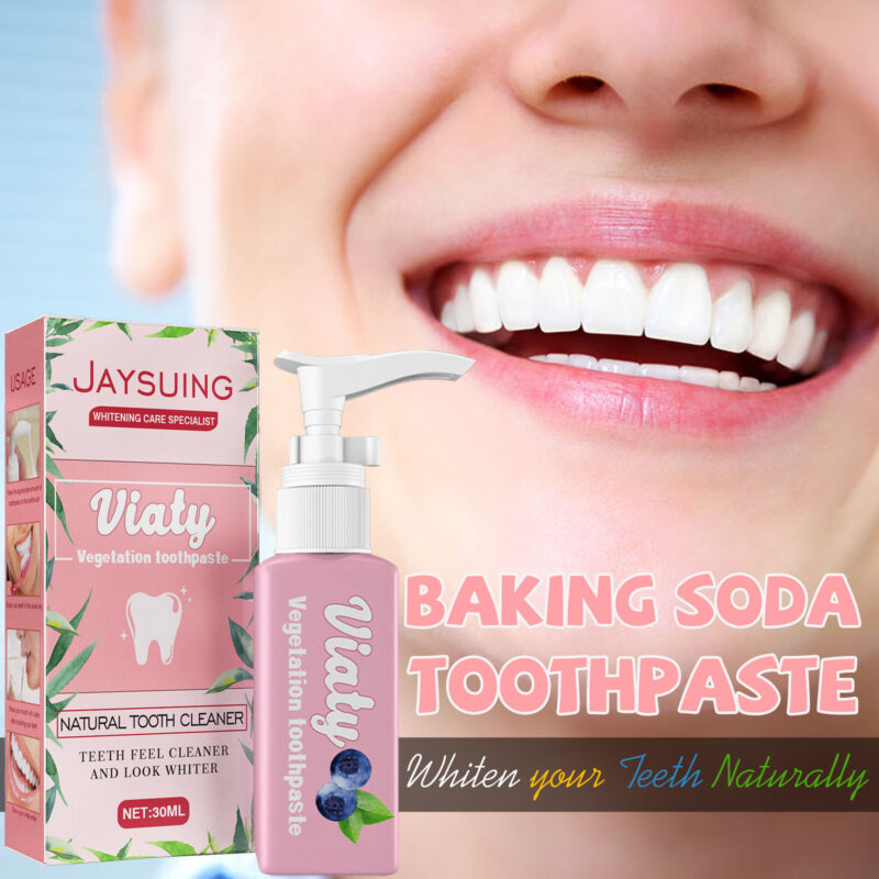 Baking Soda Toothpaste with Passion Fruit & Blueberry - Gentle Daily Clean - Image 2