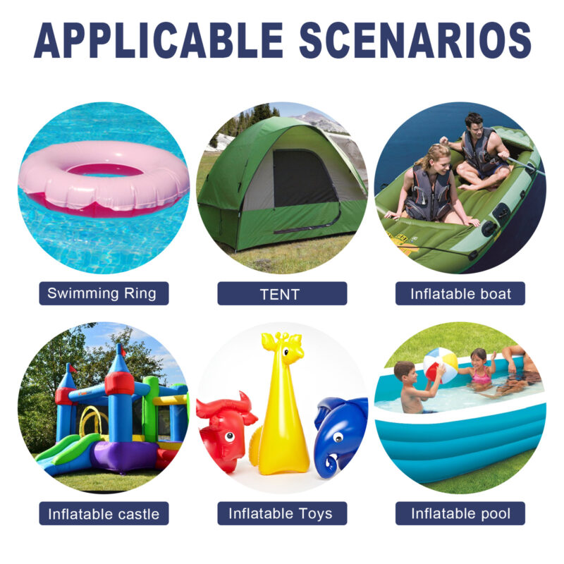 30-Piece PET Self-Adhesive Waterproof Repair Tape for Air Beds, Tents & Inflatables - Image 3