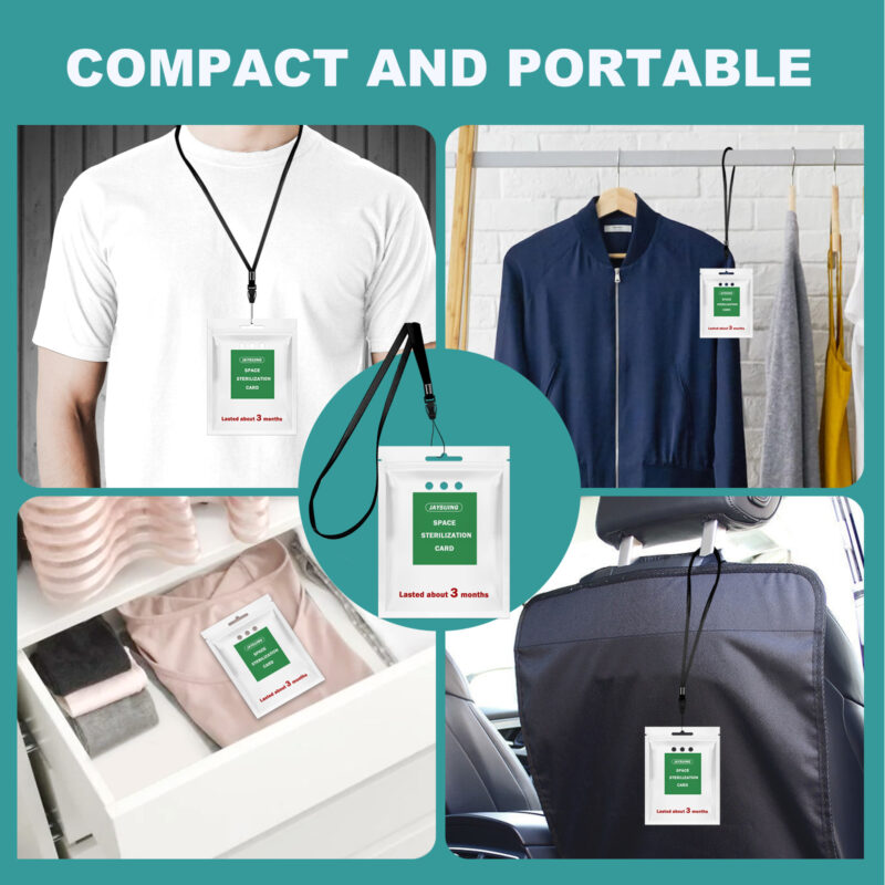 Portable Air Purification Card with Lanyard for Fresh Air Anywhere - Image 4