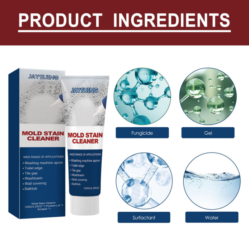 Mildew Removal Gel for Bathroom & Kitchen Surfaces, White Wall Stains - Image 5