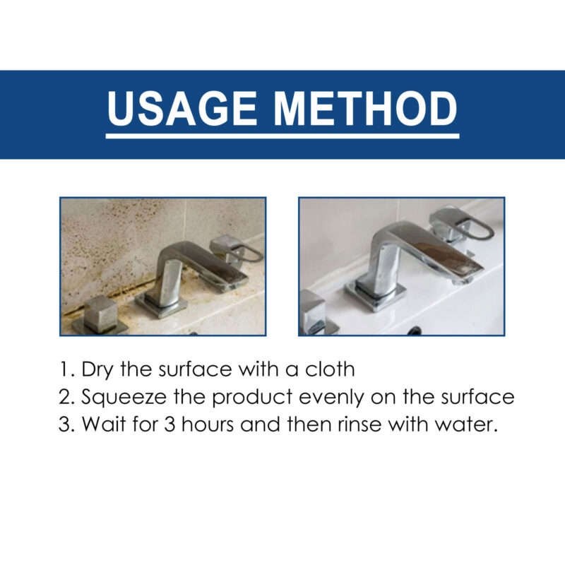 Mildew Removal Gel for Bathroom & Kitchen Surfaces, White Wall Stains - Image 6