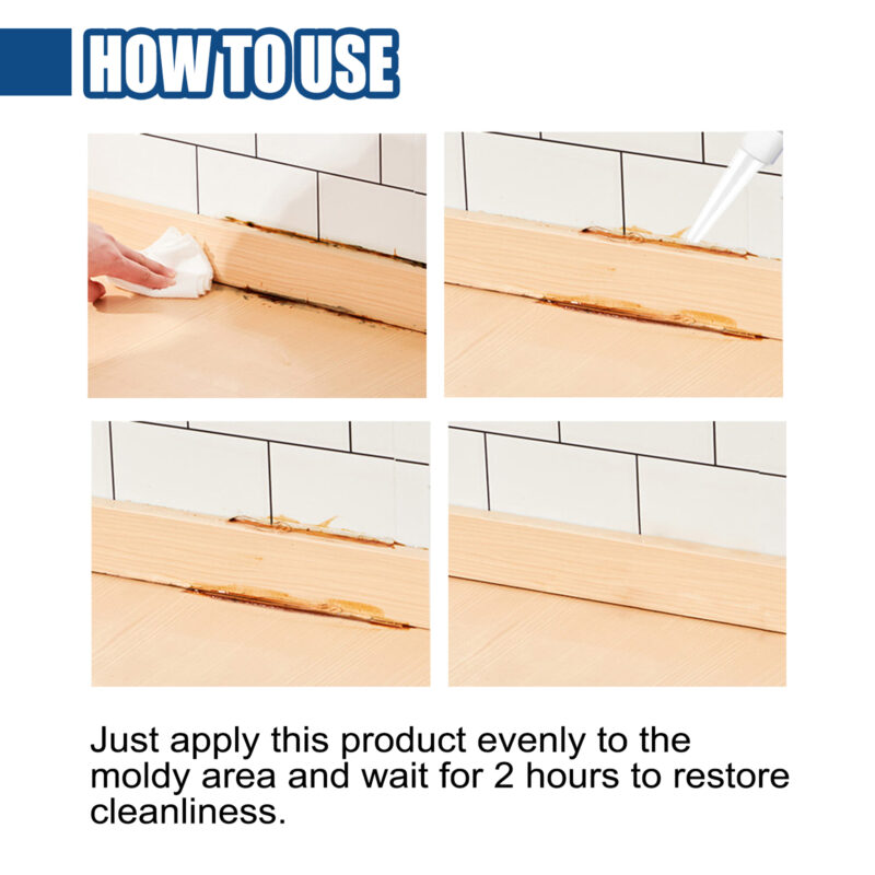 Mildew Removal Gel for Kitchen, Bathroom Tile, Refrigerator Mold & Stain - Image 6