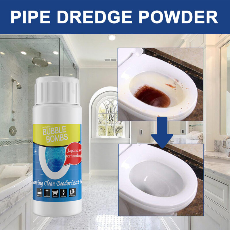 Pipe Drain Cleaner Powder: Kitchen & Bathroom Unclogger, Deodorizer - Image 3