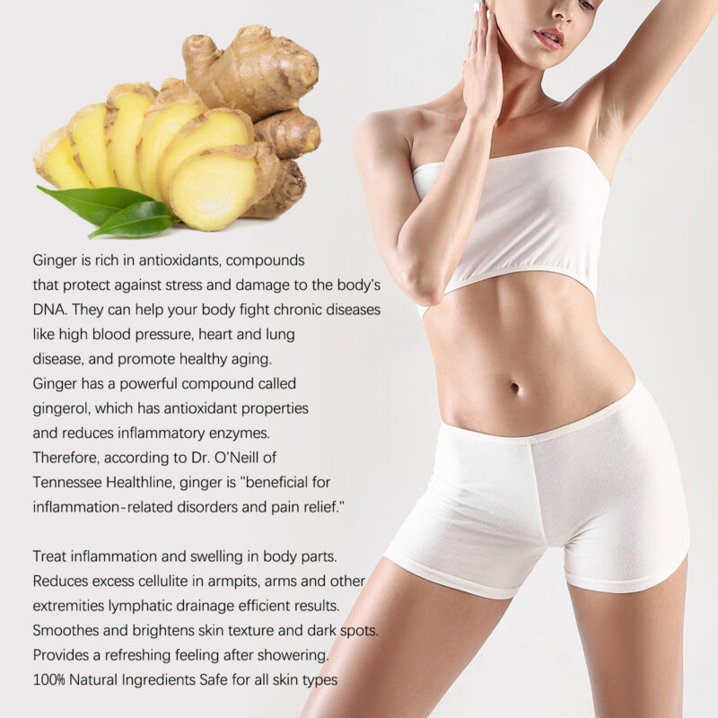 Ginger Moisturizing Body Wash - Skin-Firming Daily Shower Gel - Image 4