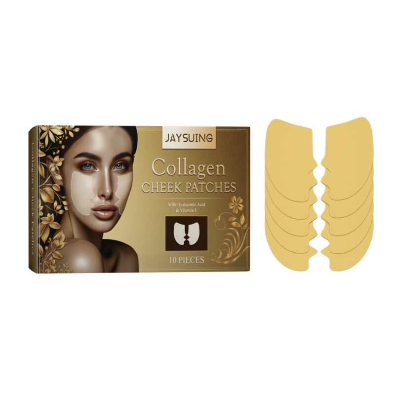 Collagen Cheek Patches with Hyaluronic Acid and Vitamin E for Smoothing Fine Lines