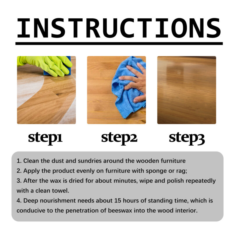 Wood Floor Maintenance Wax - Polishing Care, Water-Resistant Finish, Wear Protection - Image 6