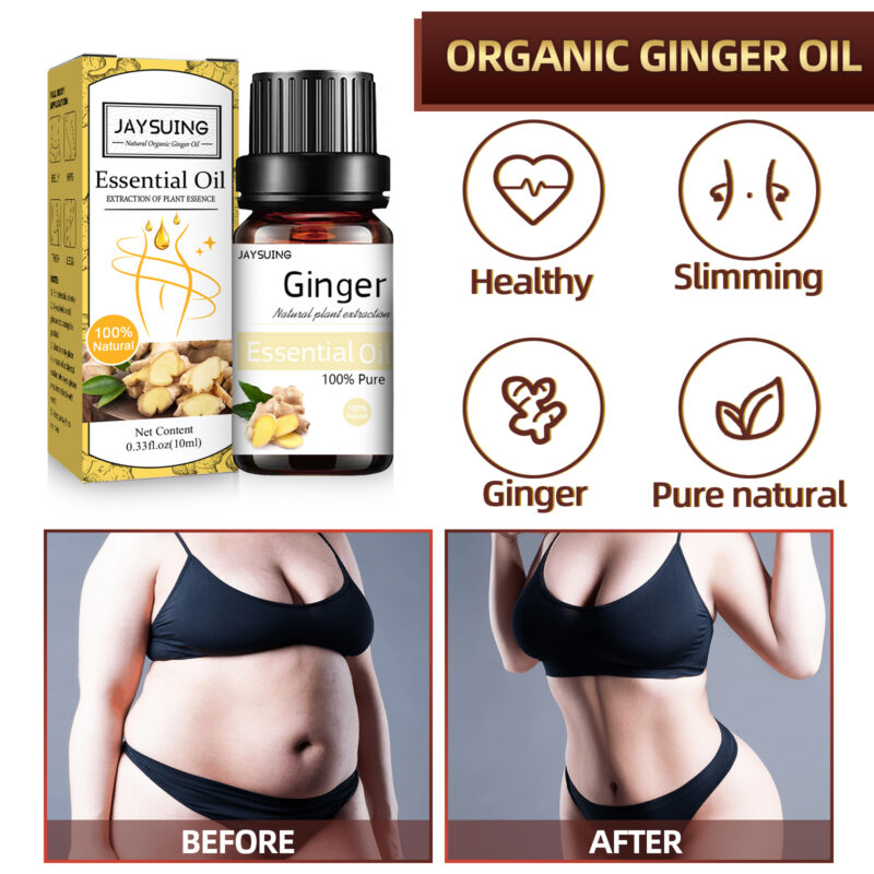 Organic Ginger Oil - Massage Muscle Relief Essential Oil - Image 3
