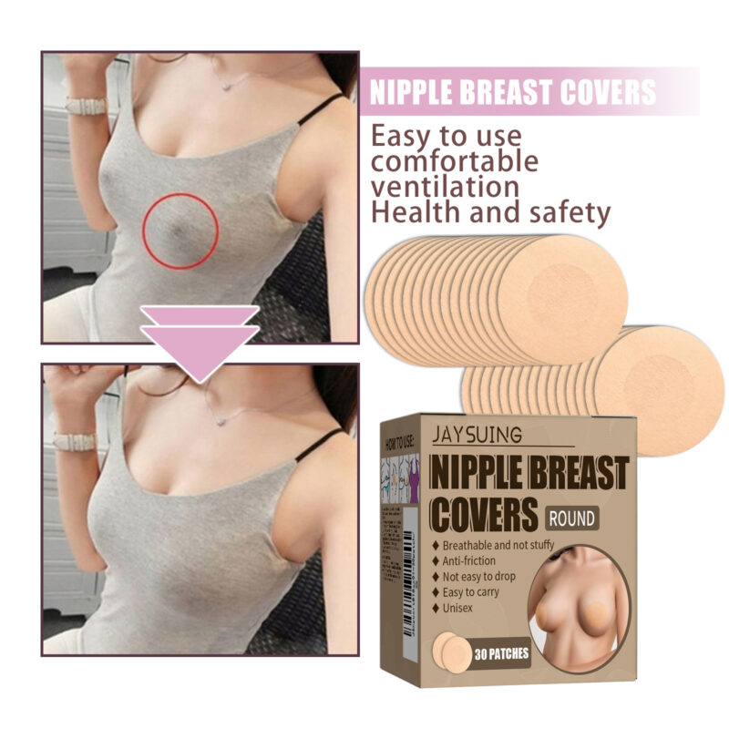 Disposable Breast Stickers: Breathable Invisible Nipple Covers - Image 4