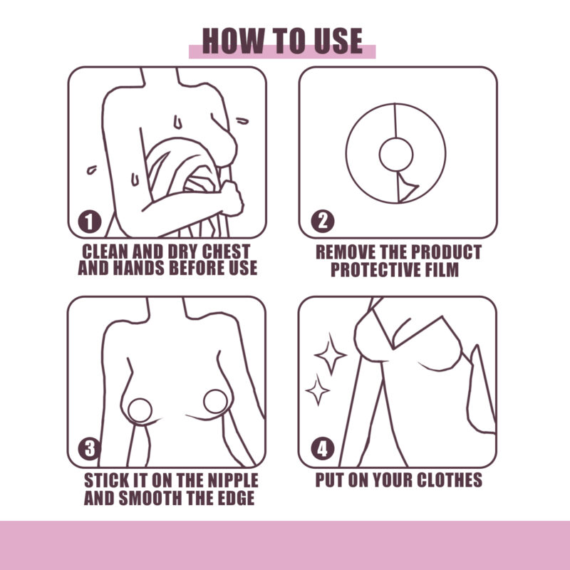 Disposable Breast Stickers: Breathable Invisible Nipple Covers - Image 5