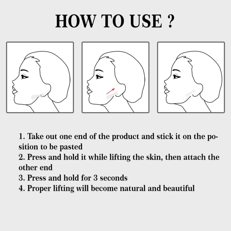 Invisible Face Lift Patch - Tighten & Smooth Skin for Jaw Shaping - Image 5