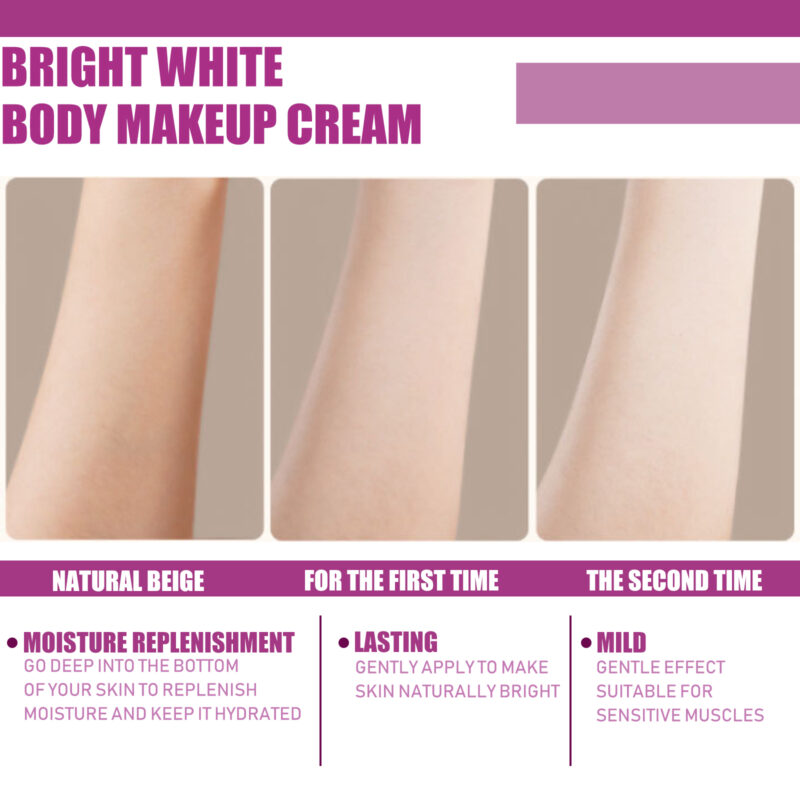 Body Brightening Cream - Moisturize, Hydrate, Refresh | Non-Sticky Formula - Image 4
