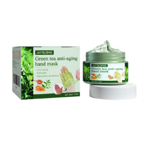 Green Tea Tear-Off Hand Mask for Moisturizing and Dead Skin Softening