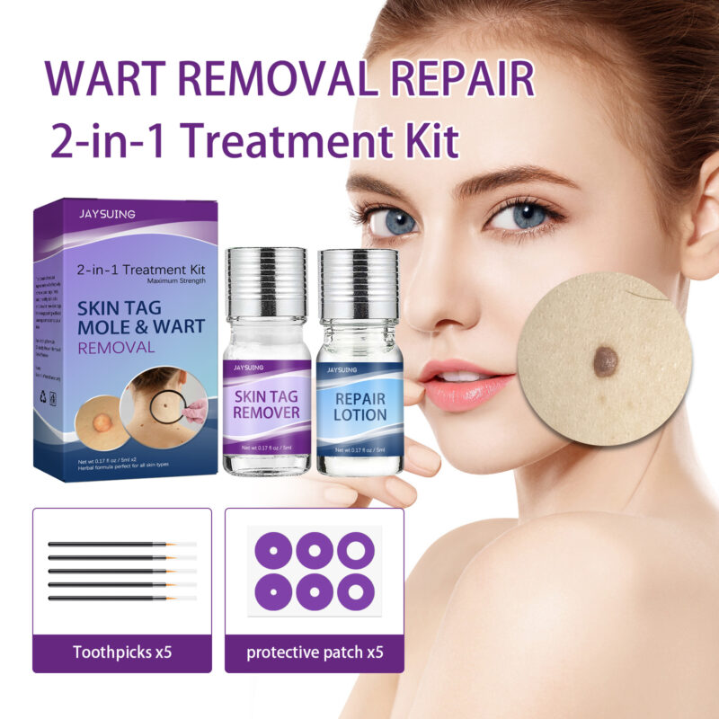 Wart & Skin Tag Removal Kit with Natural Plant-Based Lotion - Image 2