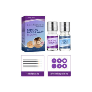 Wart and Skin Tag Removal Kit with Natural Plant-Based Lotion