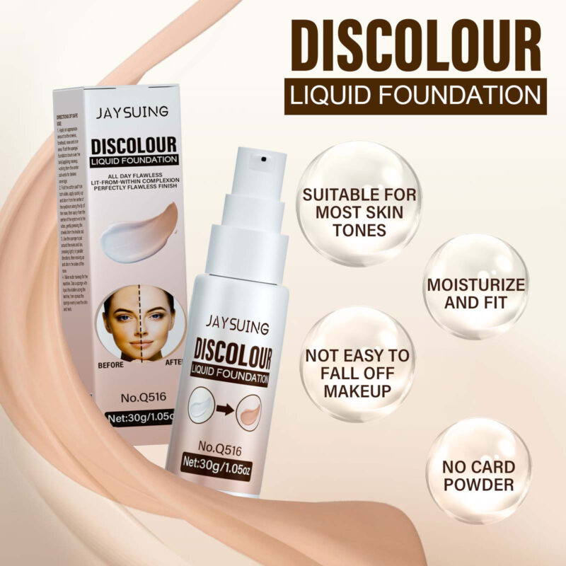 Warm-Up Liquid Foundation - Portable Adaptive Formula for Natural Skin Tone - Image 3