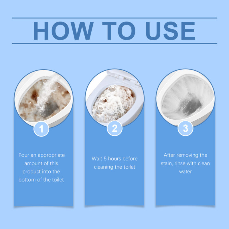 Jakehoe Oxygen Toilet Cleaner Powder - Fast Foaming Toilet Stain Remover with Natural Ingredients - Image 6