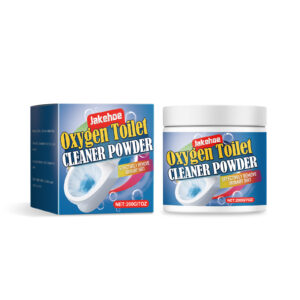 Jakehoe Oxygen Toilet Cleaner Powder Fast Foaming Toilet Stain Remover Natural Ingredients