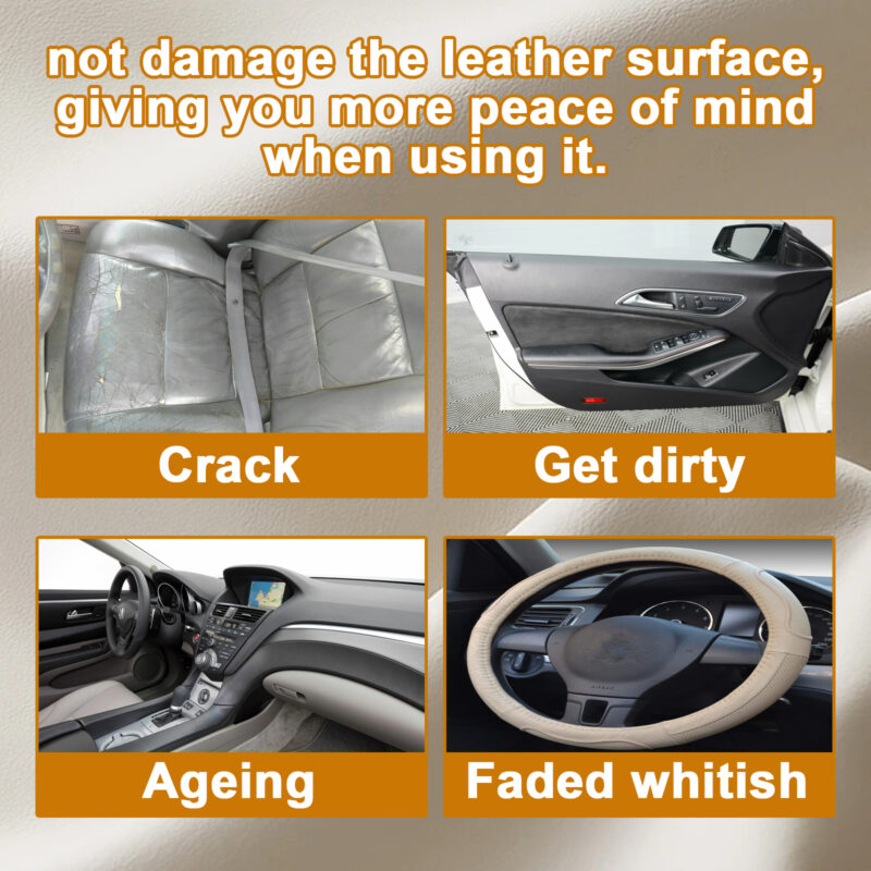 Leather Care Wax - Natural Conditioner for Car Seats, Sofas & Shoes - Image 4