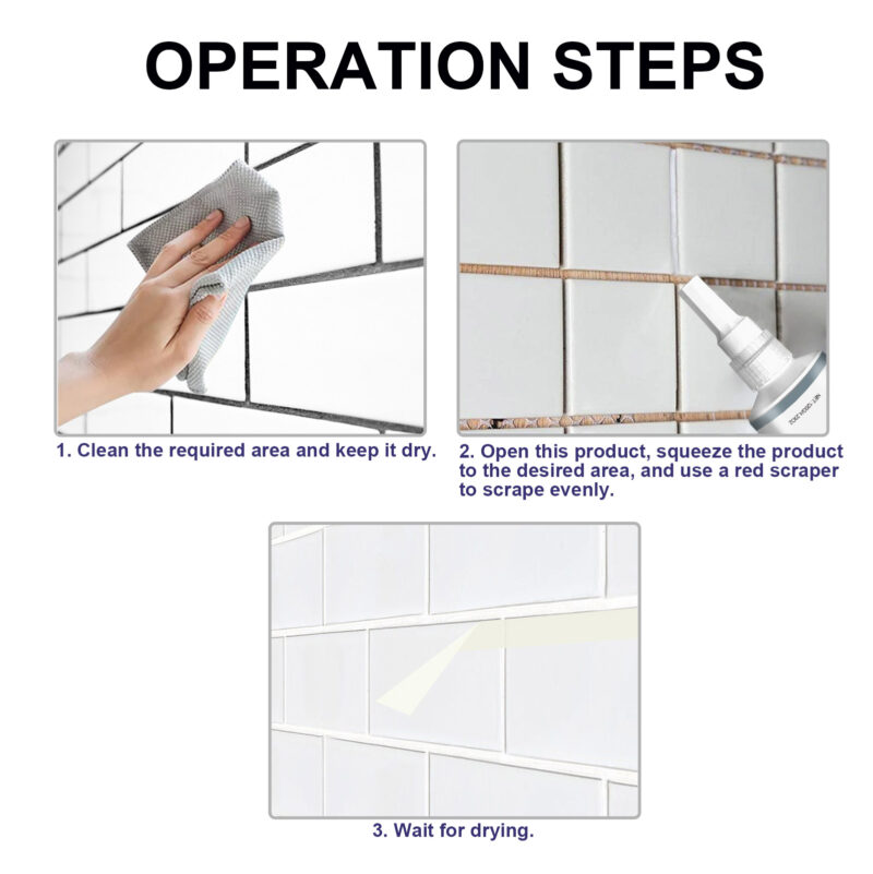 Cement Sealant | Tile Crack Seam Filler for Walls & Floors | Waterproof Adhesive - Image 6