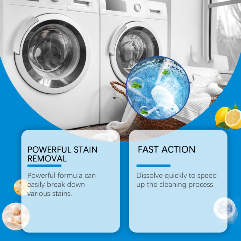 Washing Machine Cleaning Tablets - Effervescent Deep Clean, No Residue - Image 3