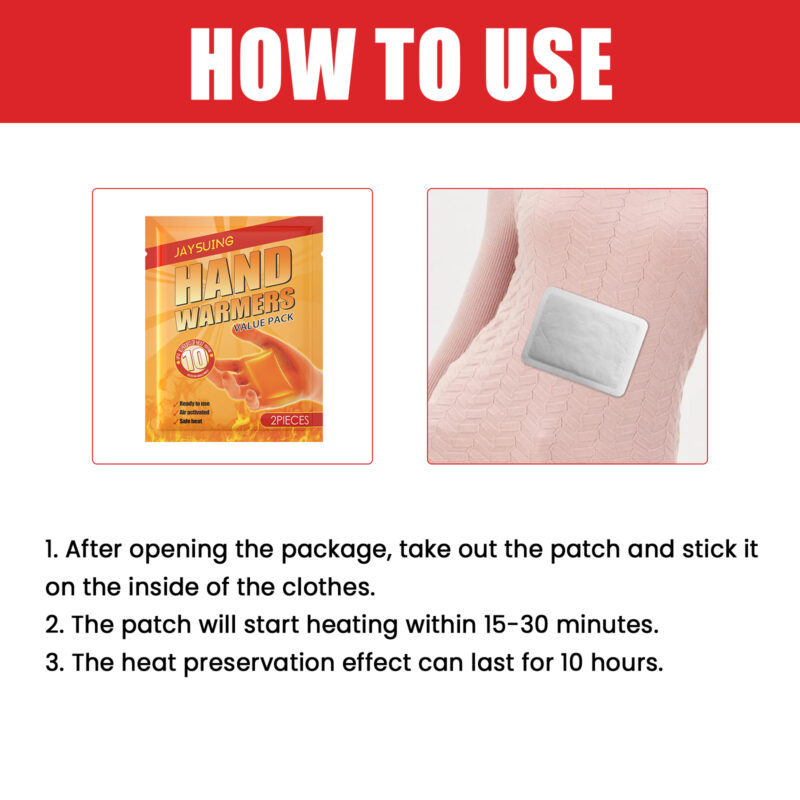 Portable Self-Heating Hand & Body Warmers - Reusable Warm Patches - Image 5