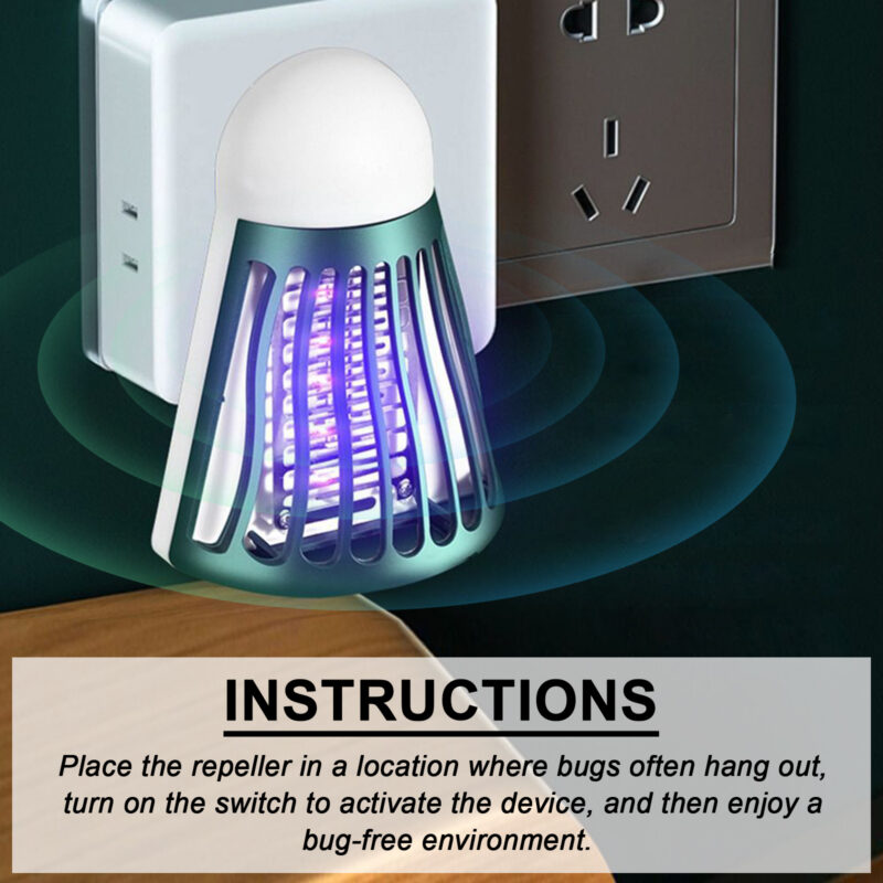 Electric Mosquito Repellent Ultrasonic Home Indoor Outdoor Pest Control - Image 5