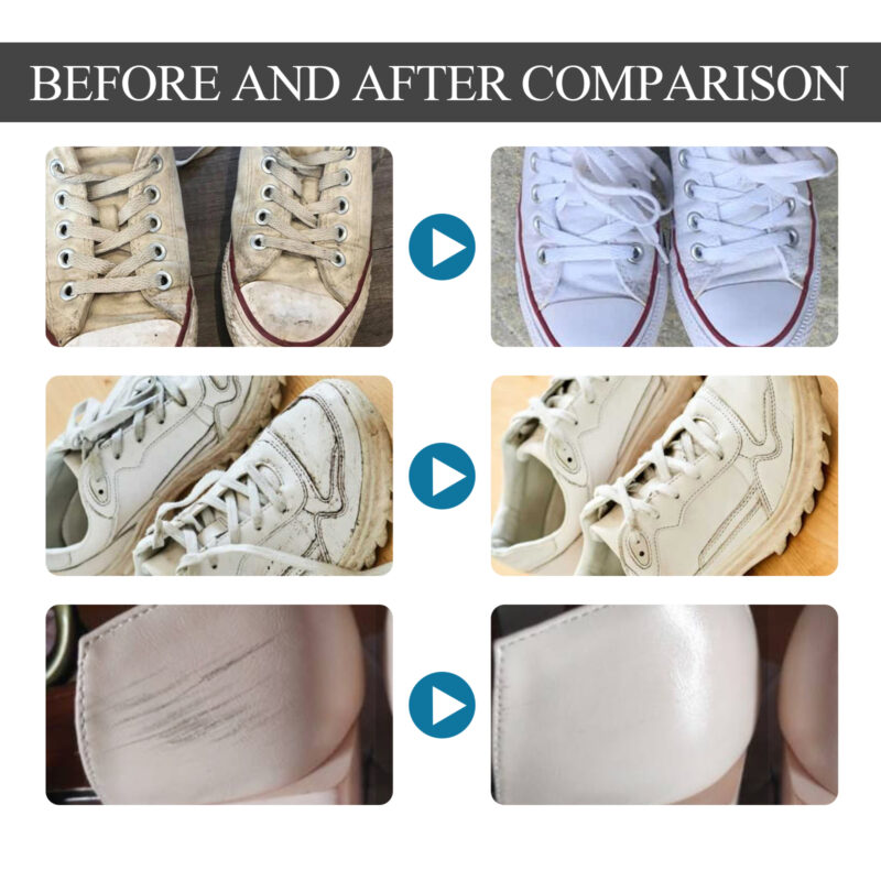 Portable Shoe Brightening Spray - White Stain Remover & Natural Cleaner - Image 4