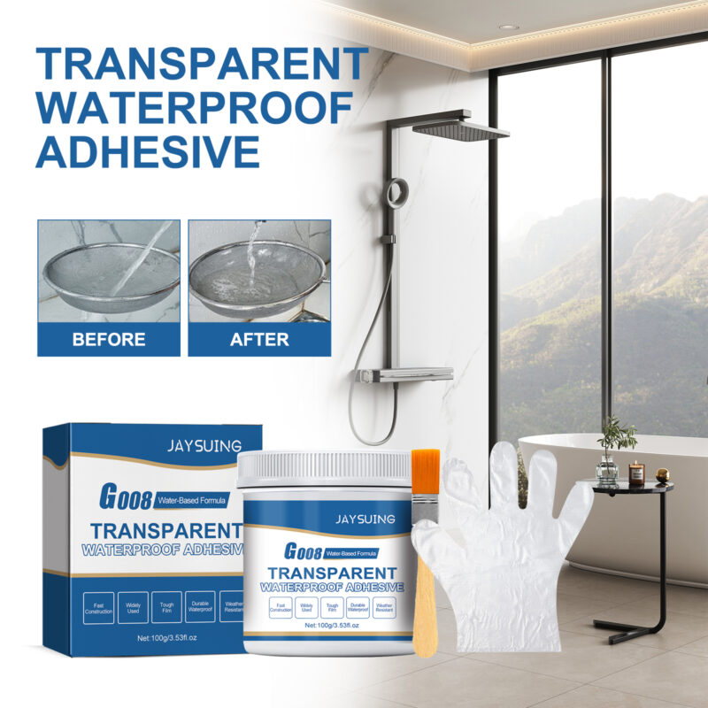 Transparent Waterproof Adhesive Sealant for Indoor & Outdoor Surfaces - Image 2