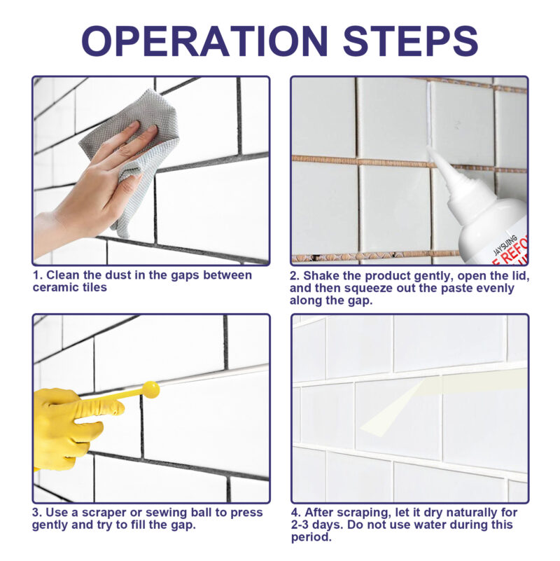 Waterproof & Mildew-Resistant Tile Gap Filler for Bathrooms, Kitchens, Sinks - Image 6