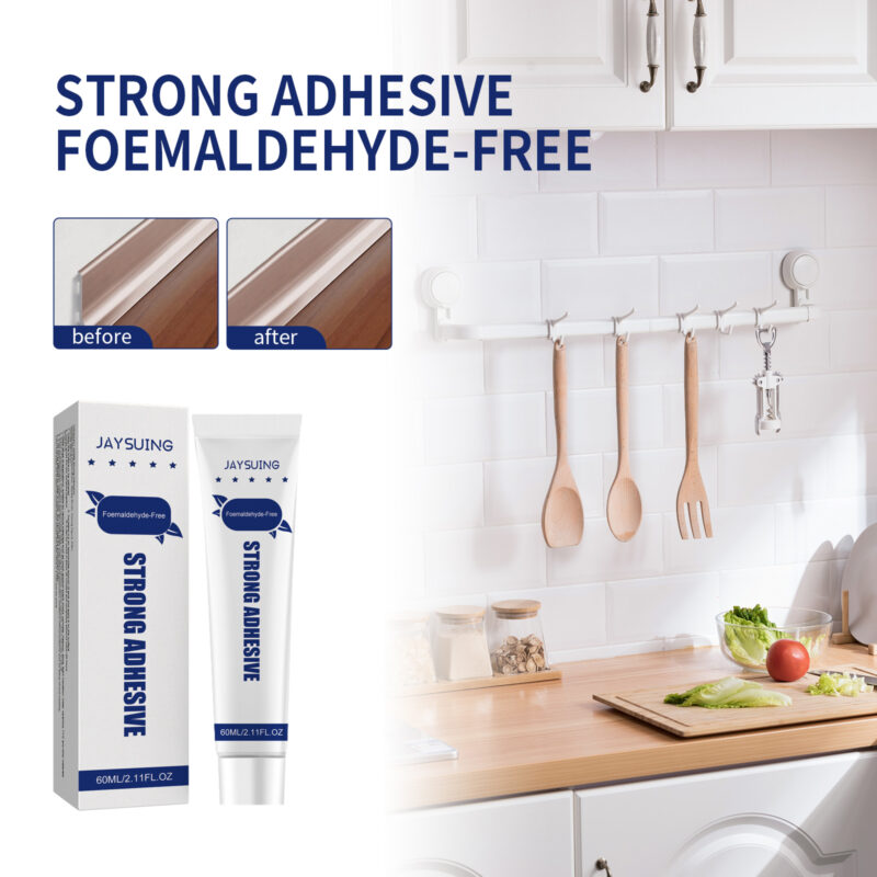 Nail-Free Adhesive for Glass Shelving & Furniture - Strong Hold, Hole-Free Household Solution - Image 2