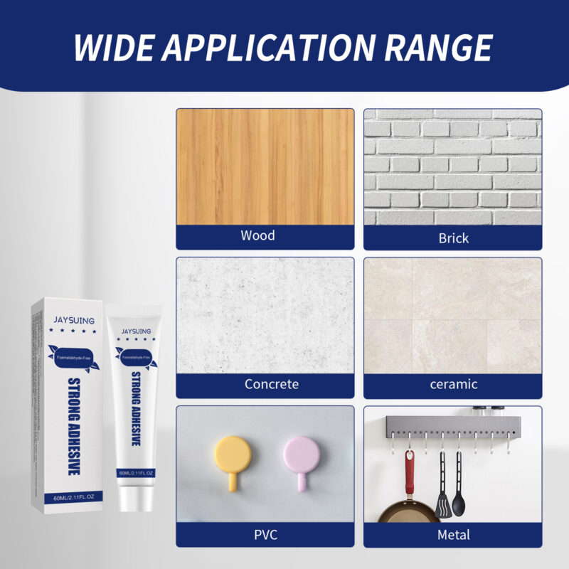 Nail-Free Adhesive for Glass Shelving & Furniture - Strong Hold, Hole-Free Household Solution - Image 4