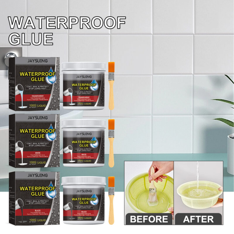 Transparent Waterproof Glue for Bathroom, Kitchen & Plumbing Repairs - Image 2