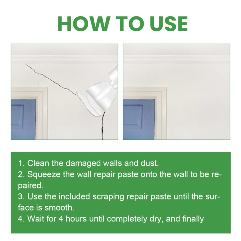 Wall Repair Paste - Waterproof Filler for Holes, Cracks & Stain Covering - Image 6