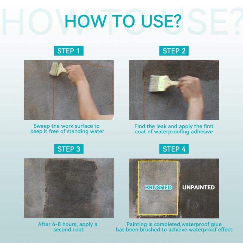 Transparent Waterproof Adhesive for Kitchen Bathroom Wall Roof Leak Repair - Image 6