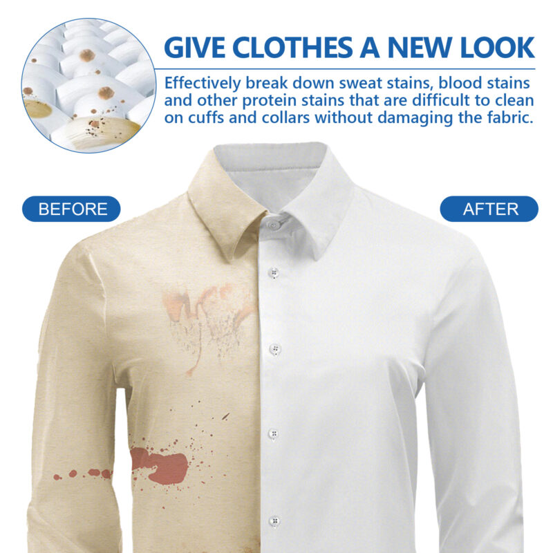 Gentle Stain Remover for Oil, Blood & Sweat Stains - Clothing Cleaner - Image 4
